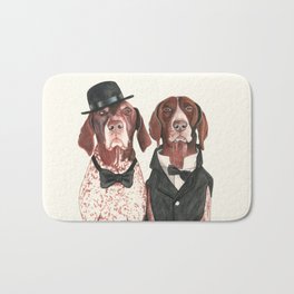 german short hair pointers - F.I.P. @ifitwags (The pointer brothers) Bath Mat
