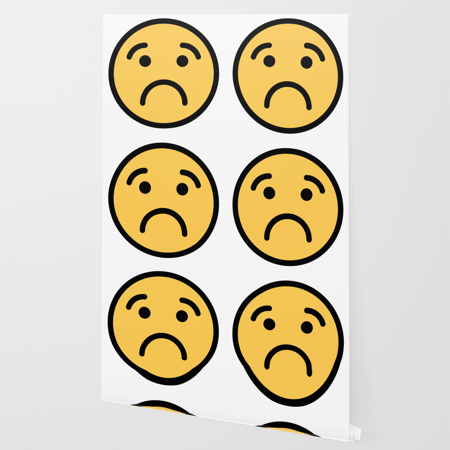Smiley Face Cute Quite Sad Smileys Wallpaper By Dogboo Society6