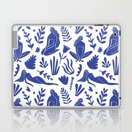 Henri Matisse Inspired Blue Nude Boho Female Figurative Pattern Laptop Skin