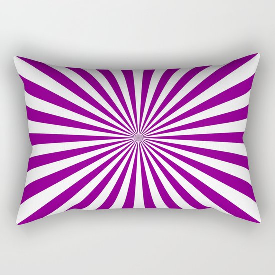 Starburst (Purple/White) Rectangular Pillow