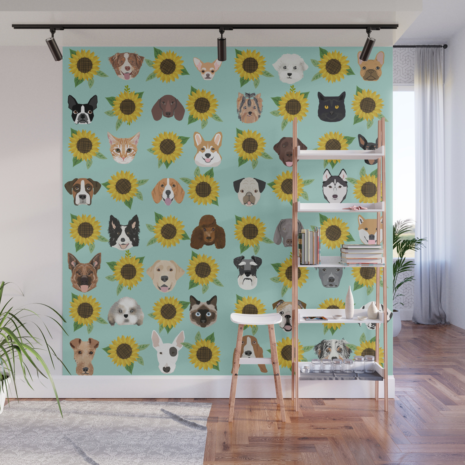 Dogs And Cats Pet Friendly Sunflowers Animal Lover Gifts Dog