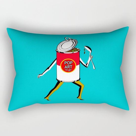 Pop Art to Go Rectangular Pillow