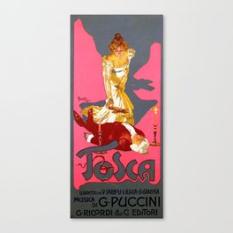 Tosca Italian Opera Vintage Poster Canvas Print