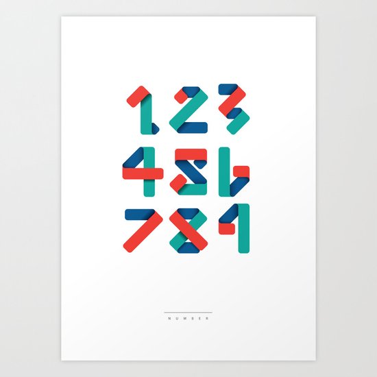 Number Art Print