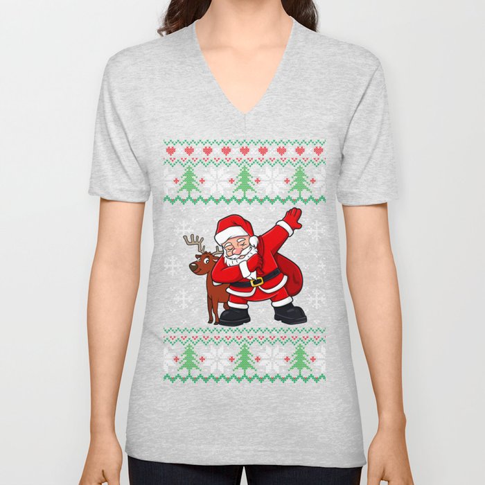 Dabbing santa sweater top