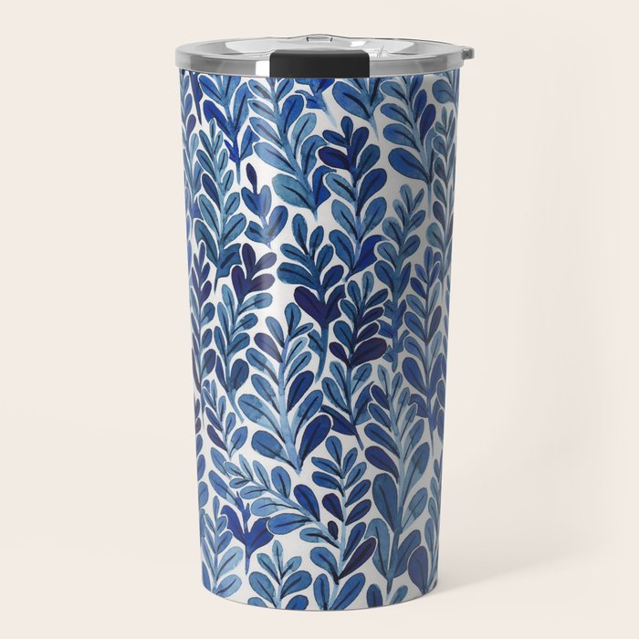 Indigo blues Travel Mug by Samantha Dolan Society6