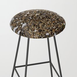 Snow, Pebbles, and Petals Bar Stool