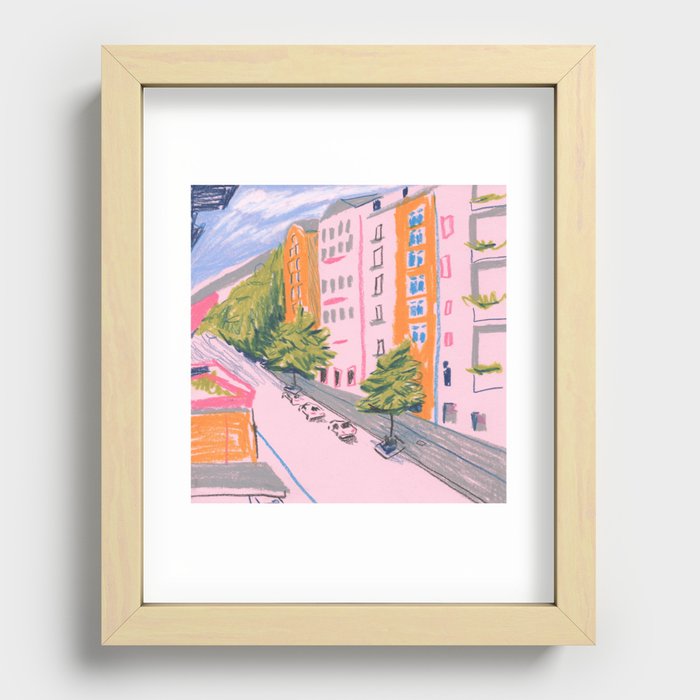Berlin Street Recessed Framed Print