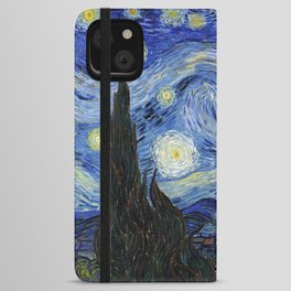 Starry Night by Vincent Van Gogh iPhone Wallet Case