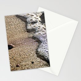 Film generted close-up photo of wave and shell  Stationery Card