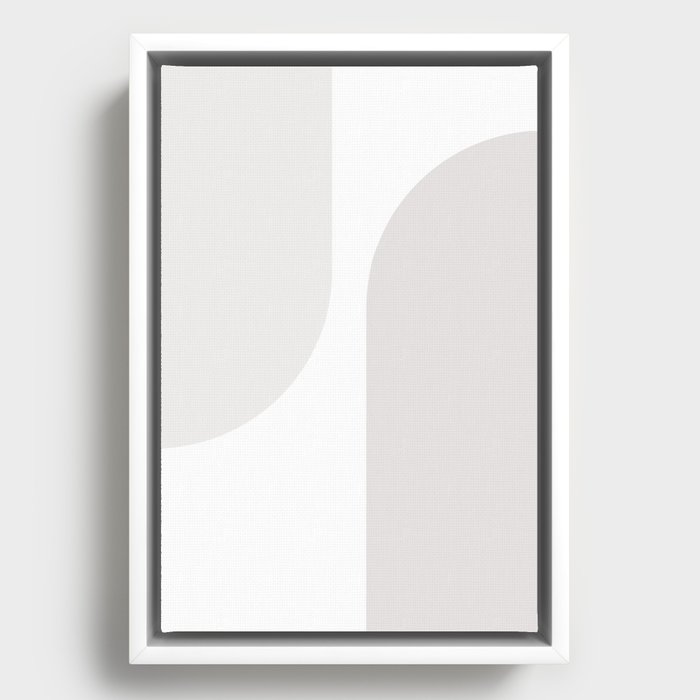Modern Minimal Arch Abstract XXXVIII Framed Canvas