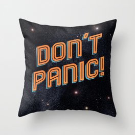 Don't Panic Throw Pillow