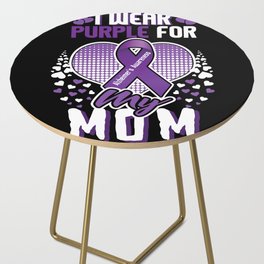 Purple For Mom Alzheimer Alzheimer's Awareness Side Table