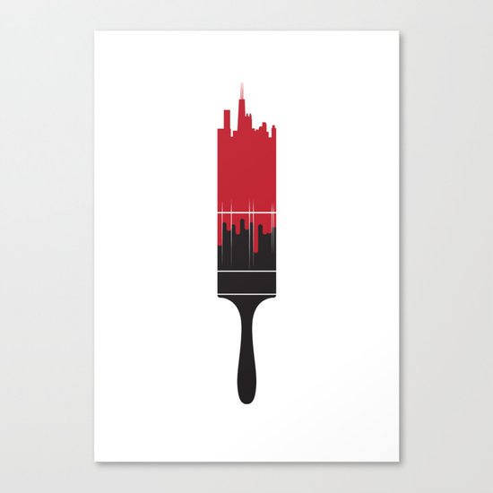 Paint the Town Red Canvas Print