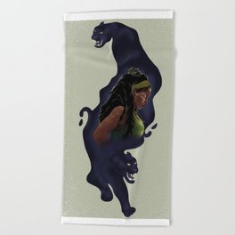 Colombian black panther Beach Towel