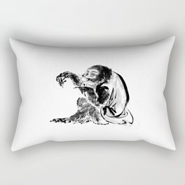 Hokusai, Monkey and bee Rectangular Pillow