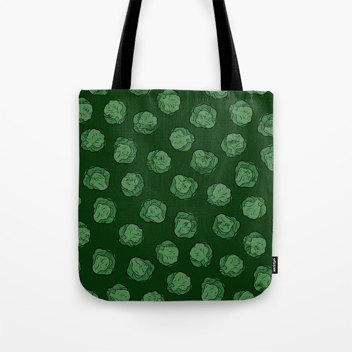 Brussels Sprouts Pattern Tote Bag by BerryGoodGoods | Society6
