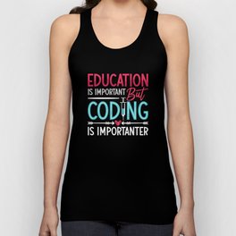 Medical Coder Education Is Important ICD Coding Unisex Tank Top