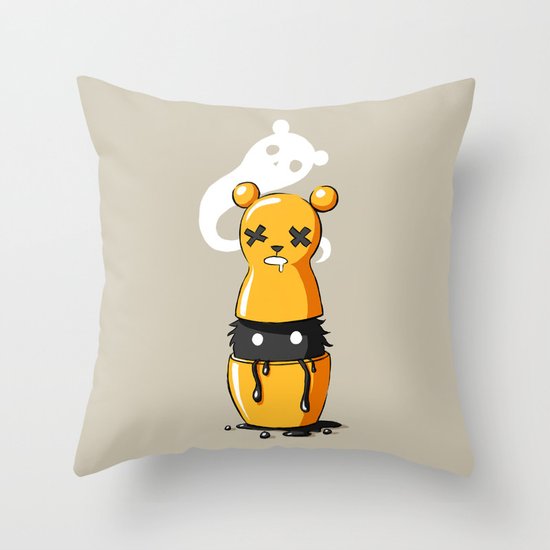 Matryoshka Monster Throw Pillow