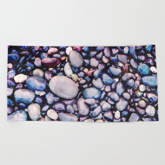 Stones On Beach Beach Towel