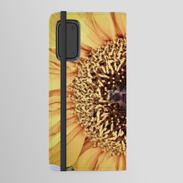Sunflower and bee Android Wallet Case