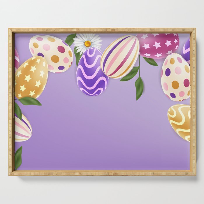 Easter Background Serving Tray