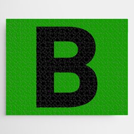 Letter B (Black & Green) Jigsaw Puzzle