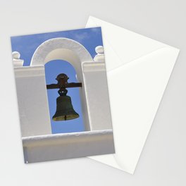Spain Photography - Church Bell Under The Blue Sky Stationery Card