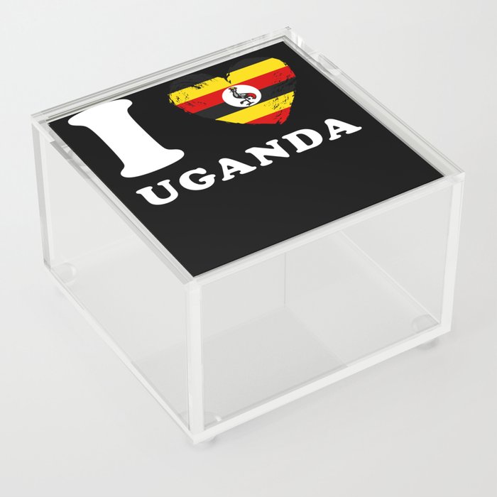 I Love Uganda Acrylic Box