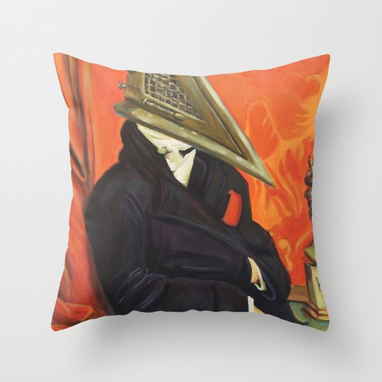 Baron Pyramid Head Throw Pillow
