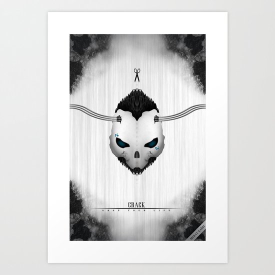 Crack Art Print