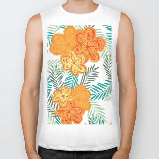 Graphic Garden 6 Biker Tank