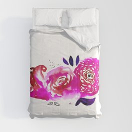 Three Purple Christchurch Roses Comforter