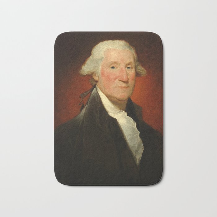 George Washington, 1795 by Gilbert Stuart Bath Mat