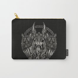 Odin and his wolves Geri and Freki Carry-All Pouch | Vikinggod, Graphicdesign, Wolf, Norsemythology, Odin, Valhalla, Wolvesofodin, Tree, Nordicgod, Rulerofasgard 