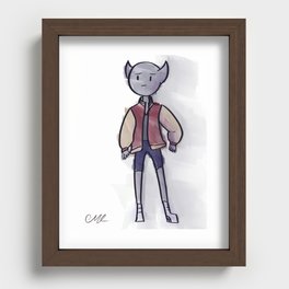 'Unsure" by mmwedges Recessed Framed Print