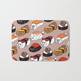 Sushi Poodle Bath Mat | Curated, Toypoodle, Poodle, Rice, Food, Drawing, Poodles, Sushi, Japan 