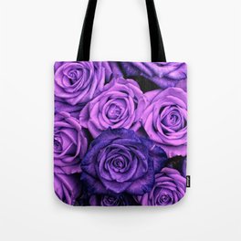 Purple Roses Tote Bag