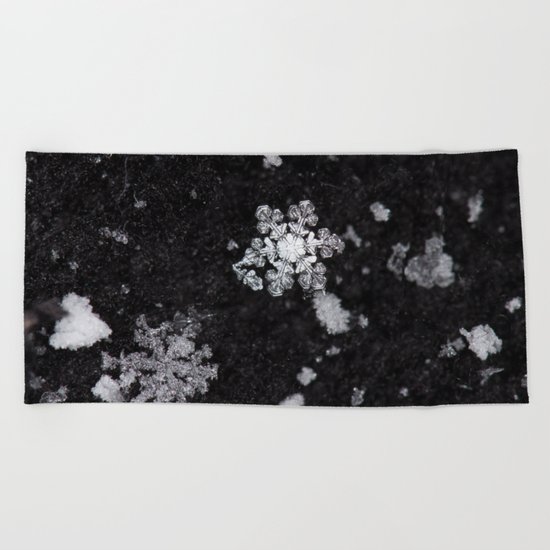 Snowflakes Beach Towel