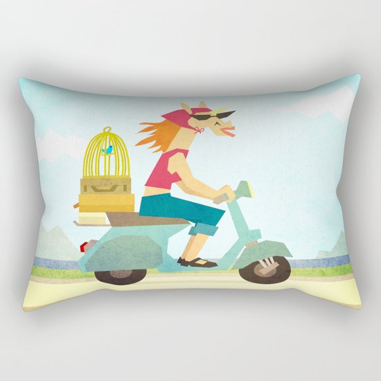 Enjoy the Ride Unicorn Rectangular Pillow