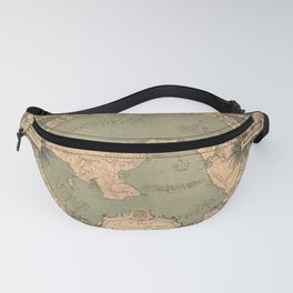 1930 Vintage Map of Panama Fanny Pack