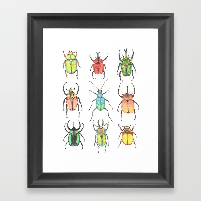 Love Bugs Framed Art Print