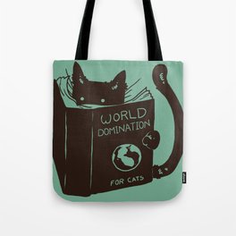 World Domination for Cats (Green) Tote Bag