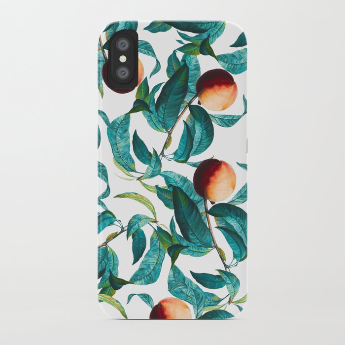 Fruit and Leaf Pattern iPhone Case
