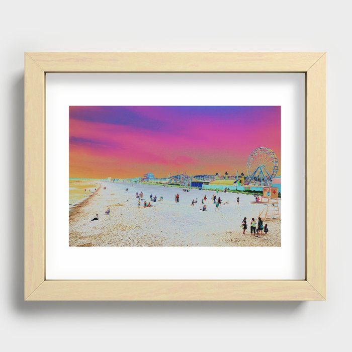 Old Orchard Beach, Maine  Recessed Framed Print