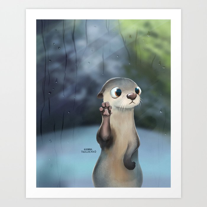 Cuttest Otter Art Print