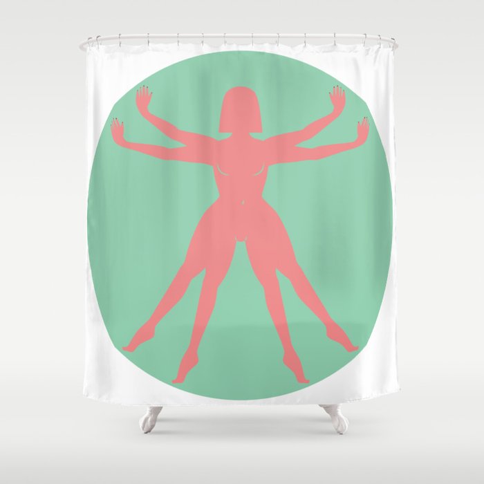 The Earthian woman Shower Curtain