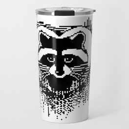 Pixel Little Raccoon Travel Mug