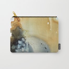 Abstract in umber and grey Carry-All Pouch