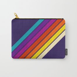 Bonoba - Classic 80s Summer Style Retro Stripes Carry-All Pouch